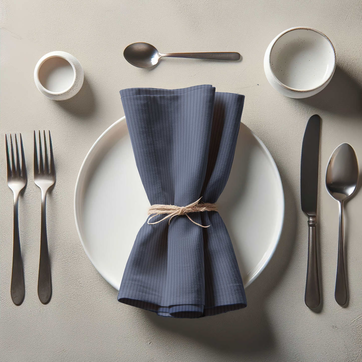 ONE Classic Napkin in Boat in Organic Cotton Voile
