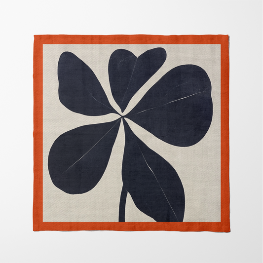 Plumeria Napkin in Persimmon