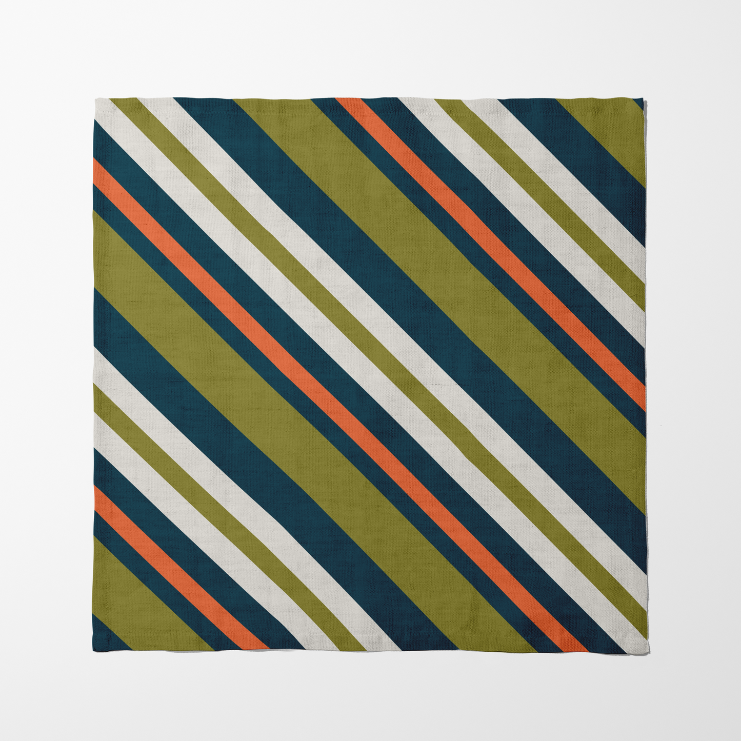 Stripe Parade Napkin in Navy Green