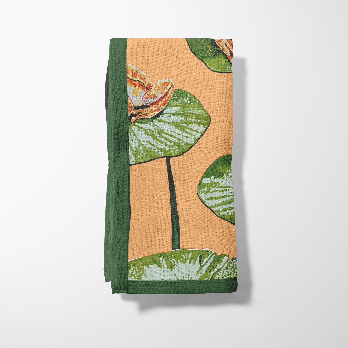 Frogs in Peach - Napkin