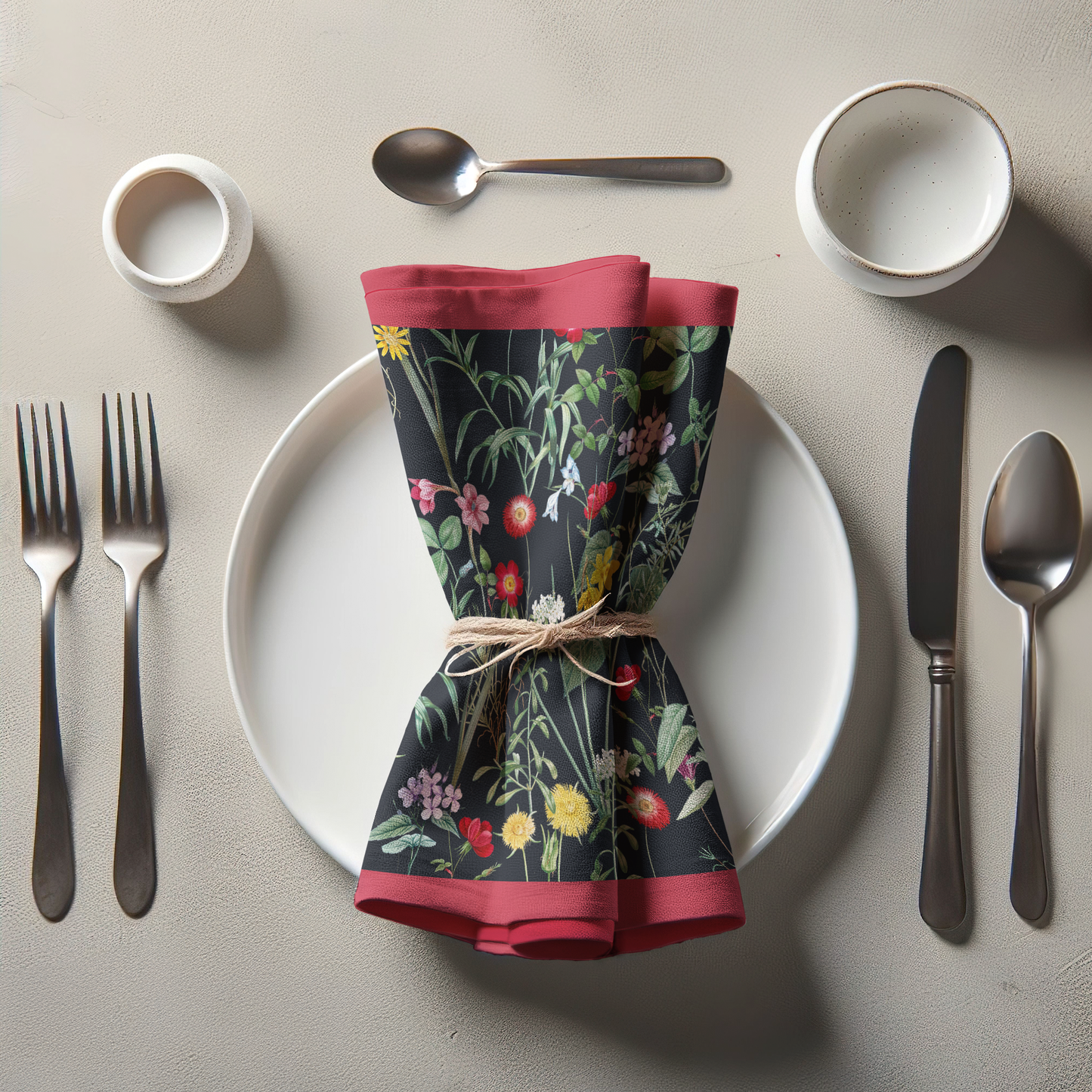 Napkin - Wild in Black