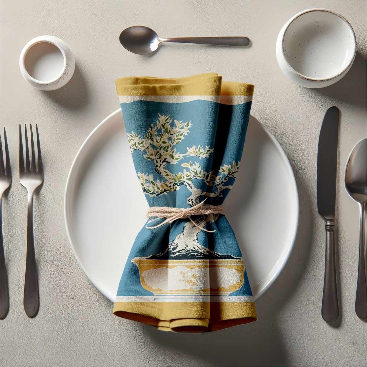Bonsai Tree Napkin in Gifted