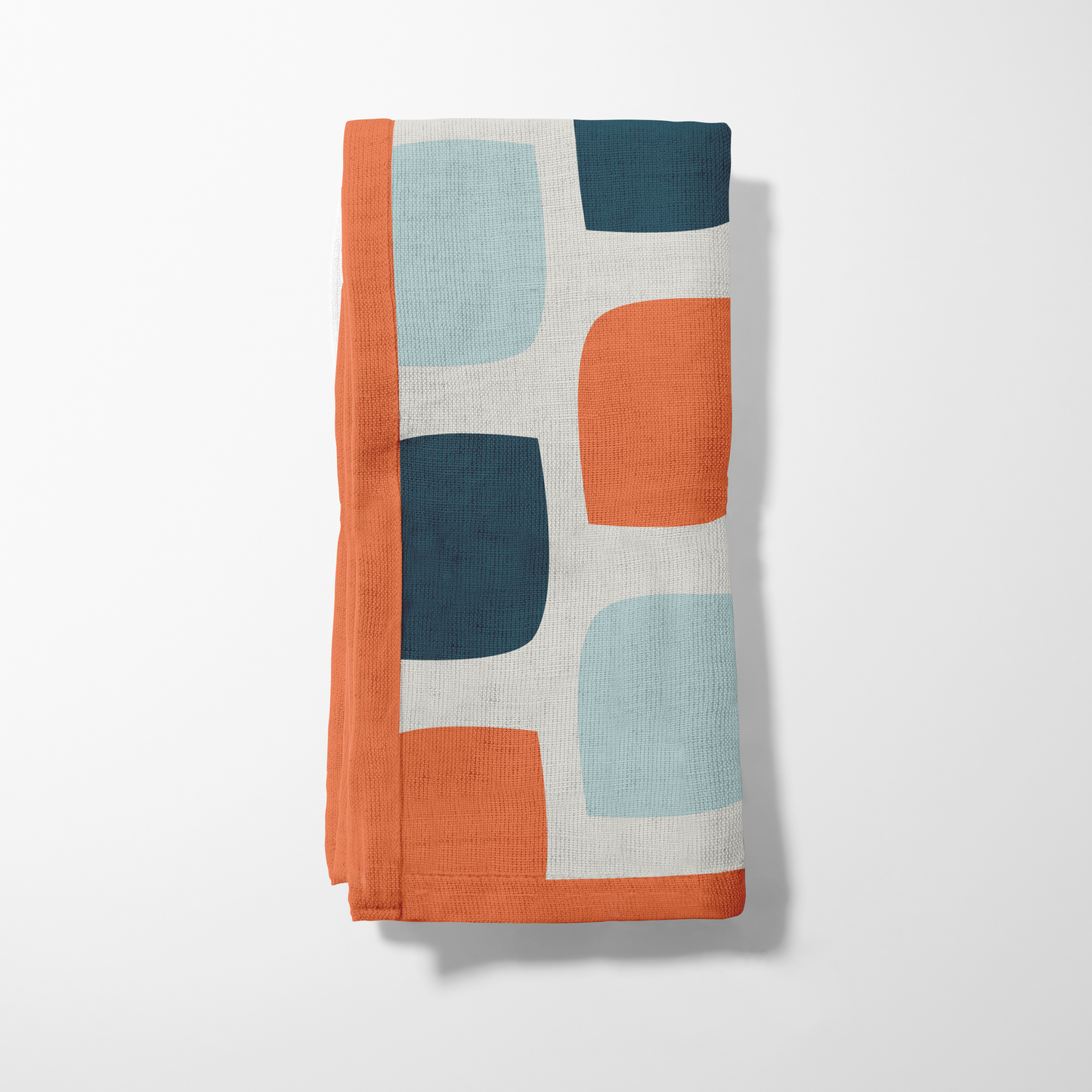 Squared Off Napkin in Orange