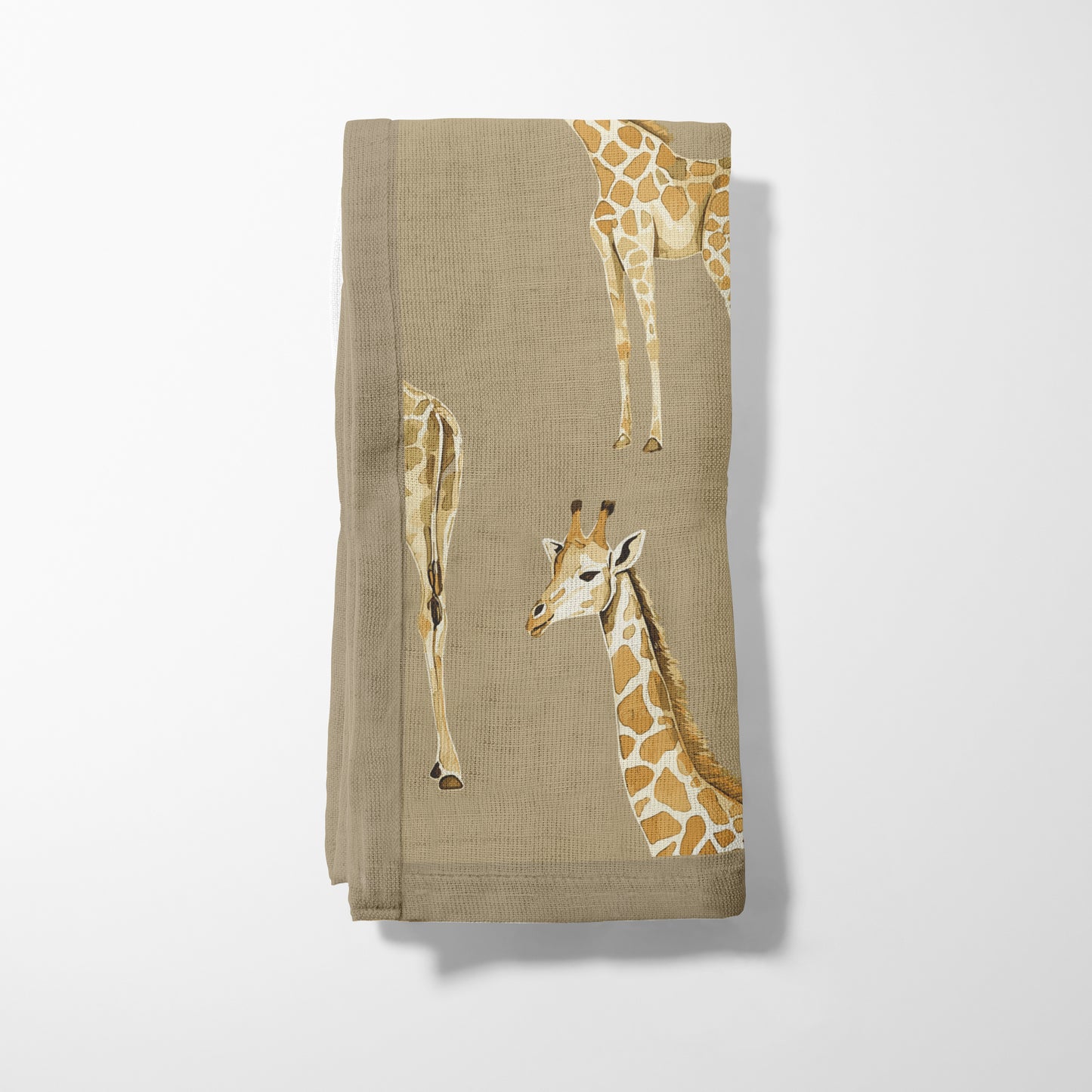 Napkin - Giraffes in taupe
