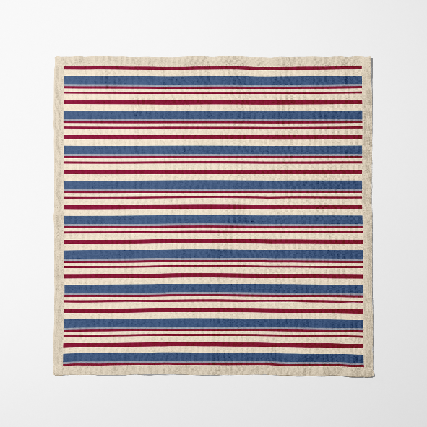 Brilliant Stripe Napkin in Lightweight Linen