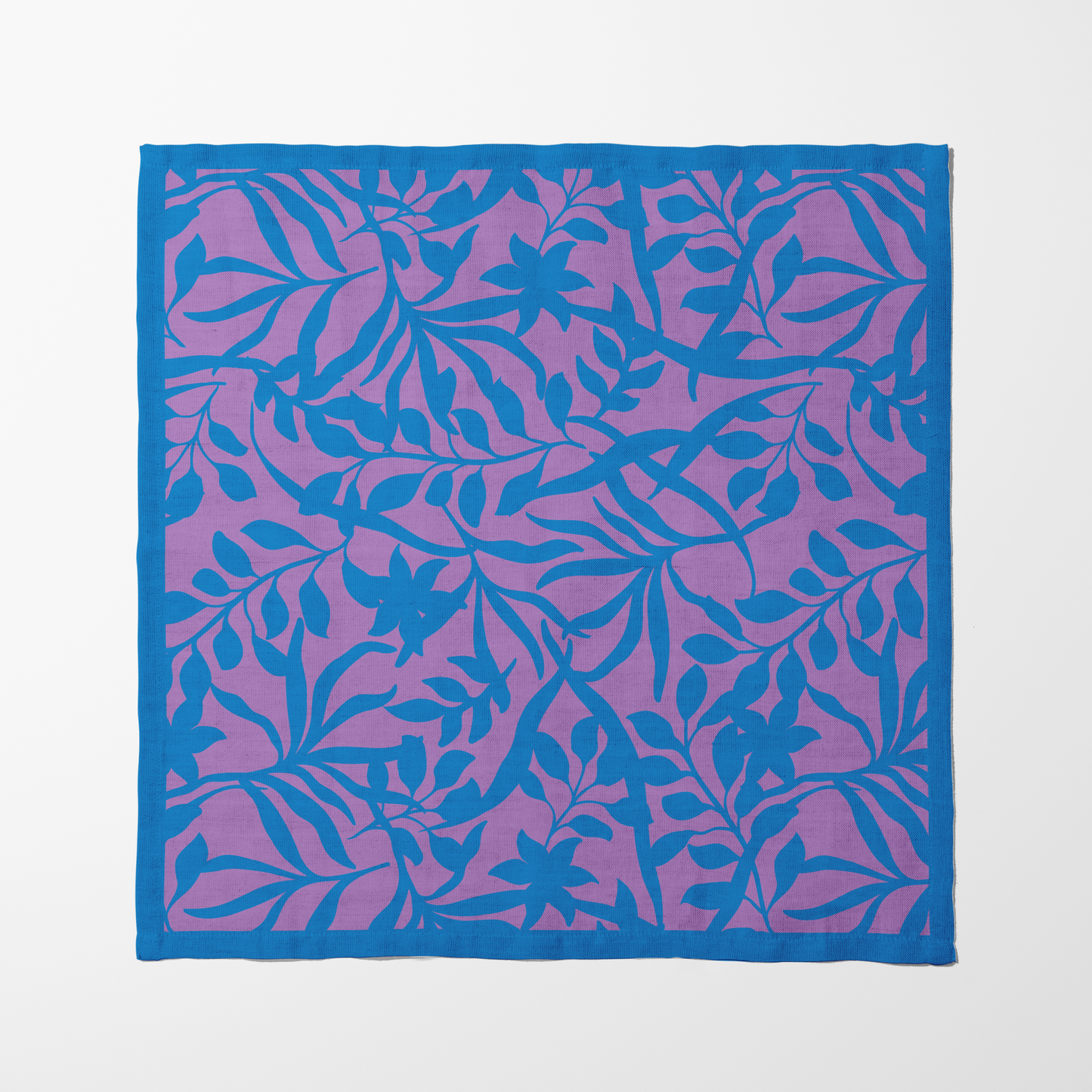 Figi Floral Napkin in Cerulean Mauve - Organic Cotton Voile