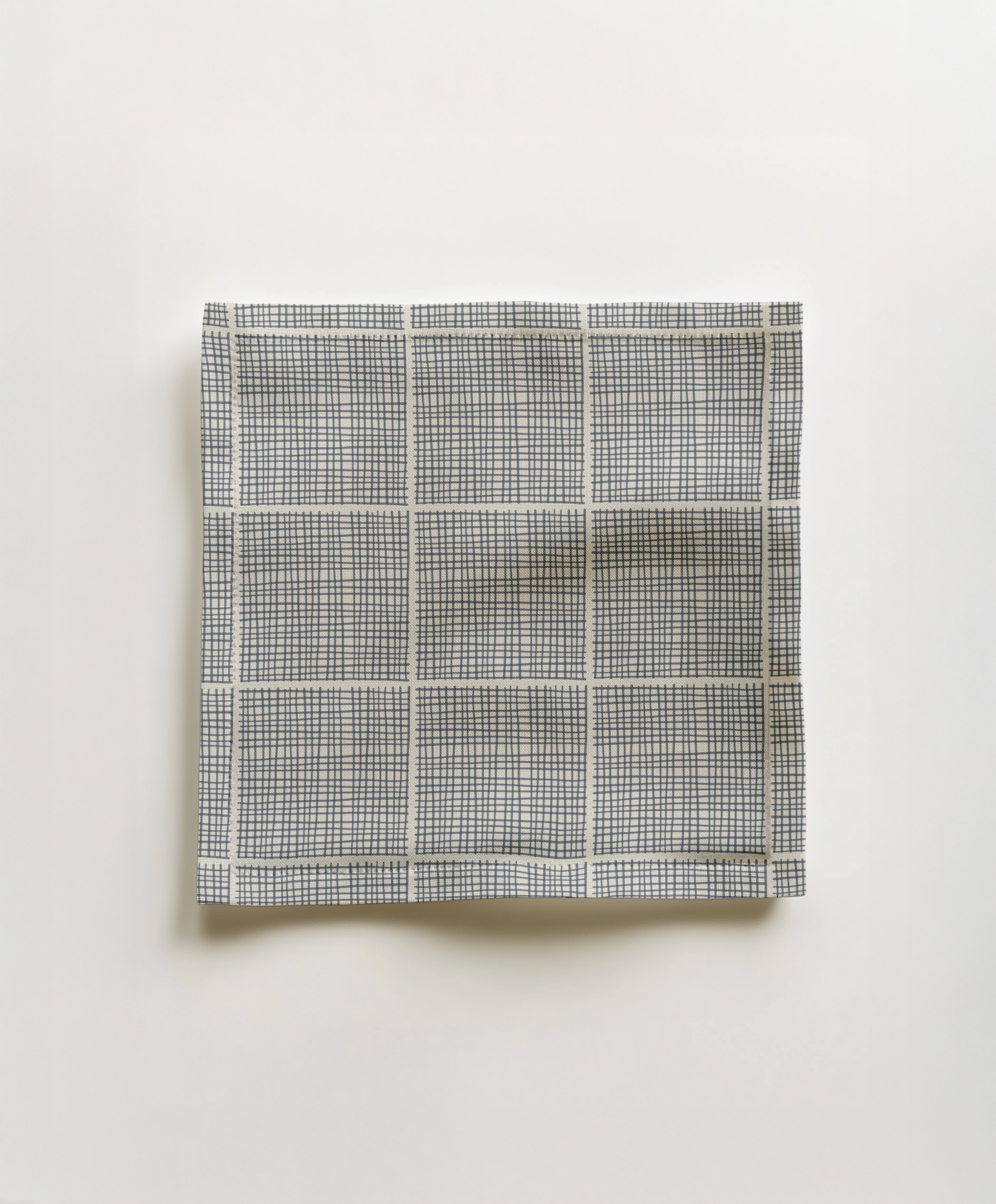 Grey + Cream Hatch Cocktail Napkin