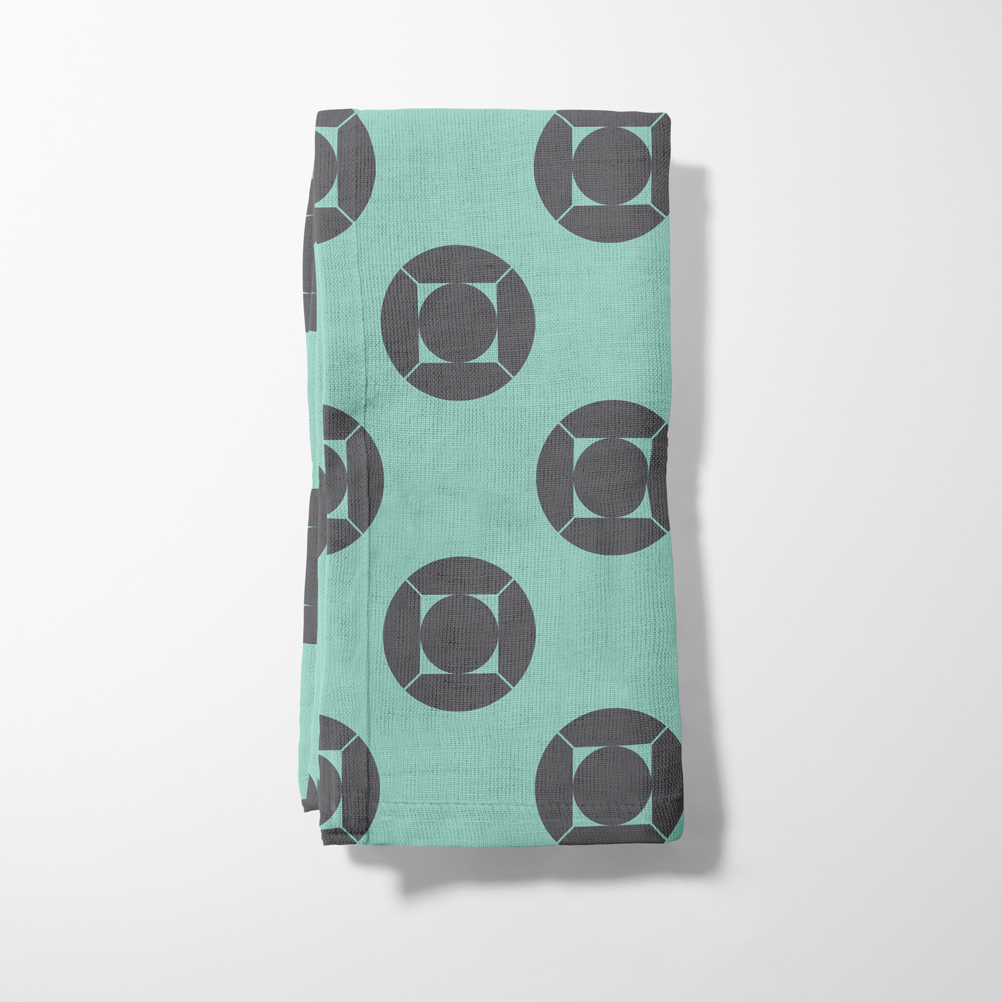 My Home is yours - Green Aqua in Organic Cotton Voile