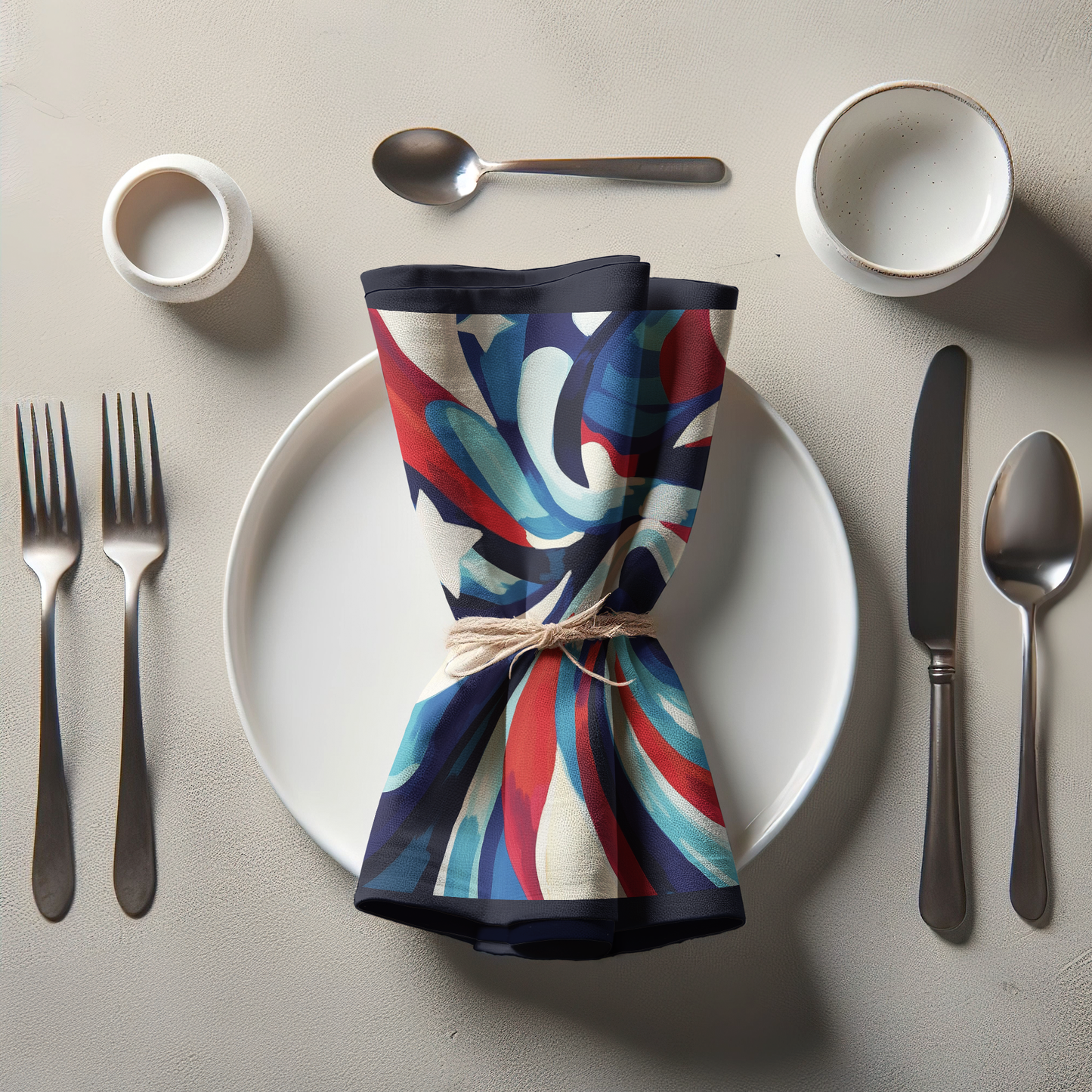 Stars in Swirls Napkin