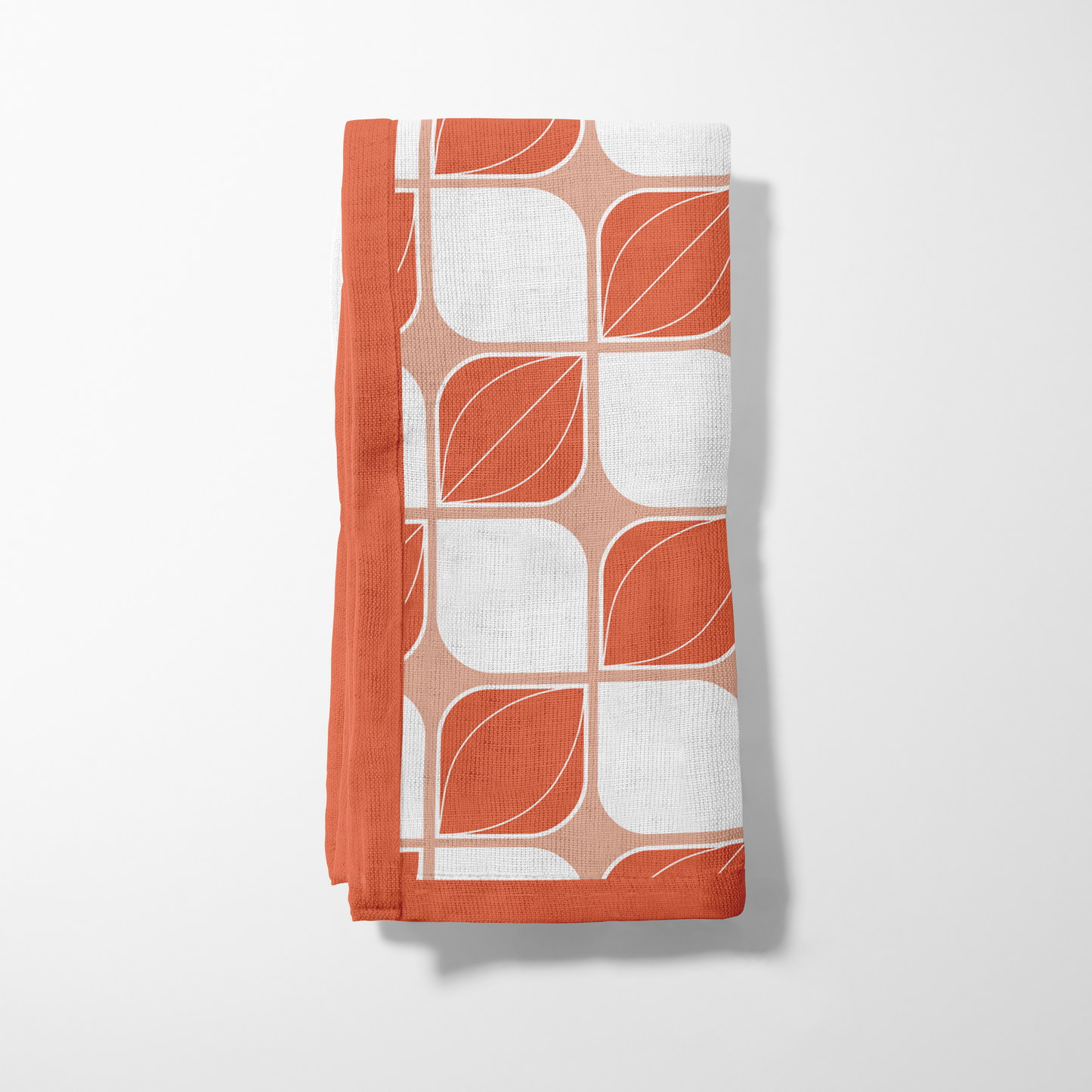 Retro Bloom Napkin in Orange