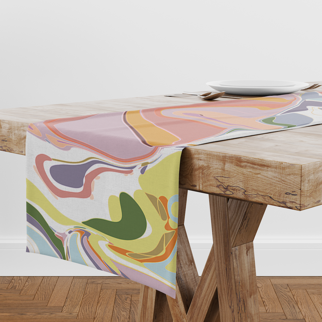Table Runner in Melted Candy in Mid Cotton Twill