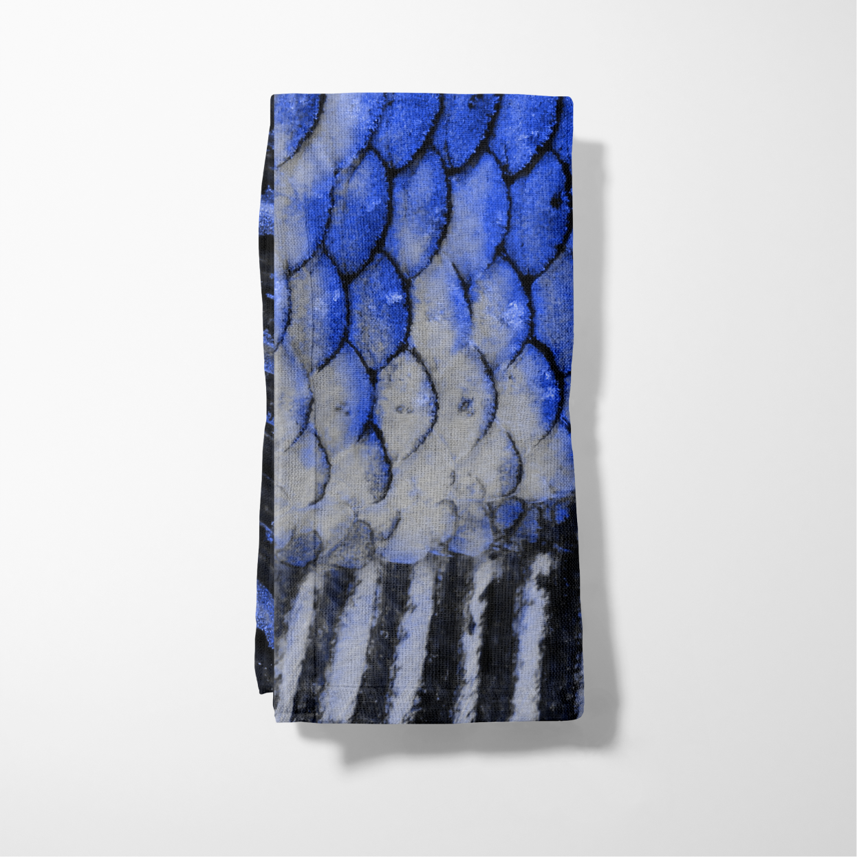 Sacred Scales Napkin in Atlantic Blue