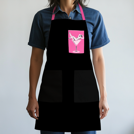 Cheers Darling Apron in Cosmo