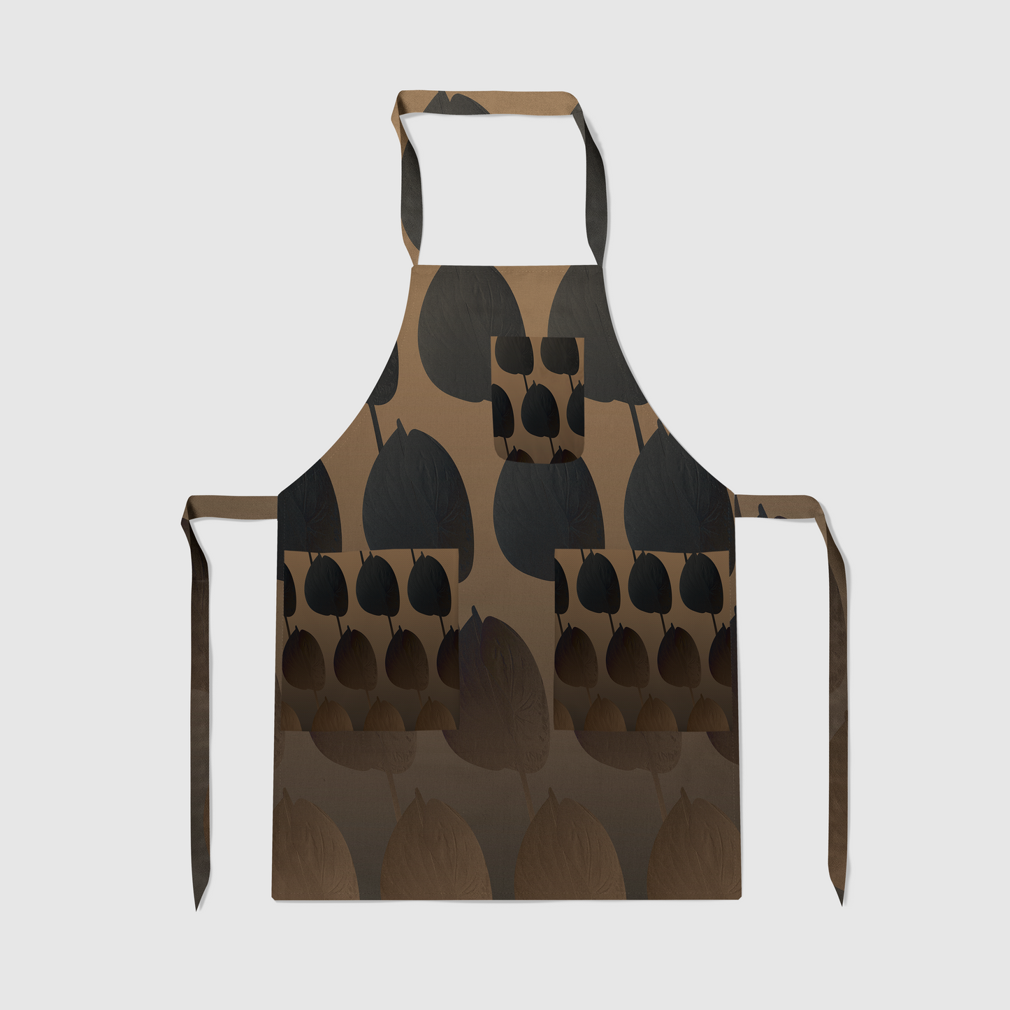 Golden Anthurium Eclipse Full Chef Apron in Mid Weight Cotton Twill