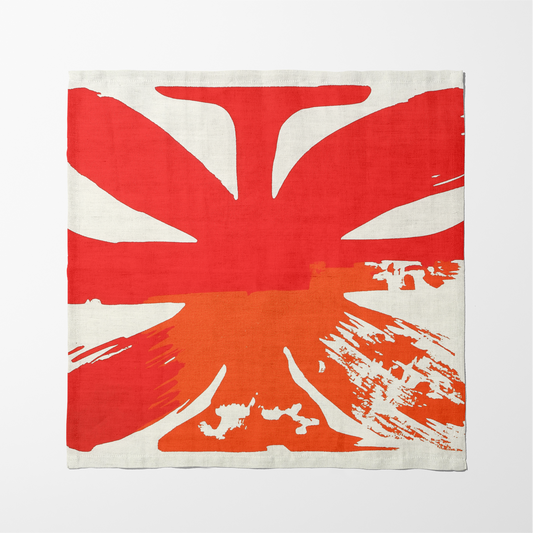 Meditation Abstract Napkin in Amber Serenity