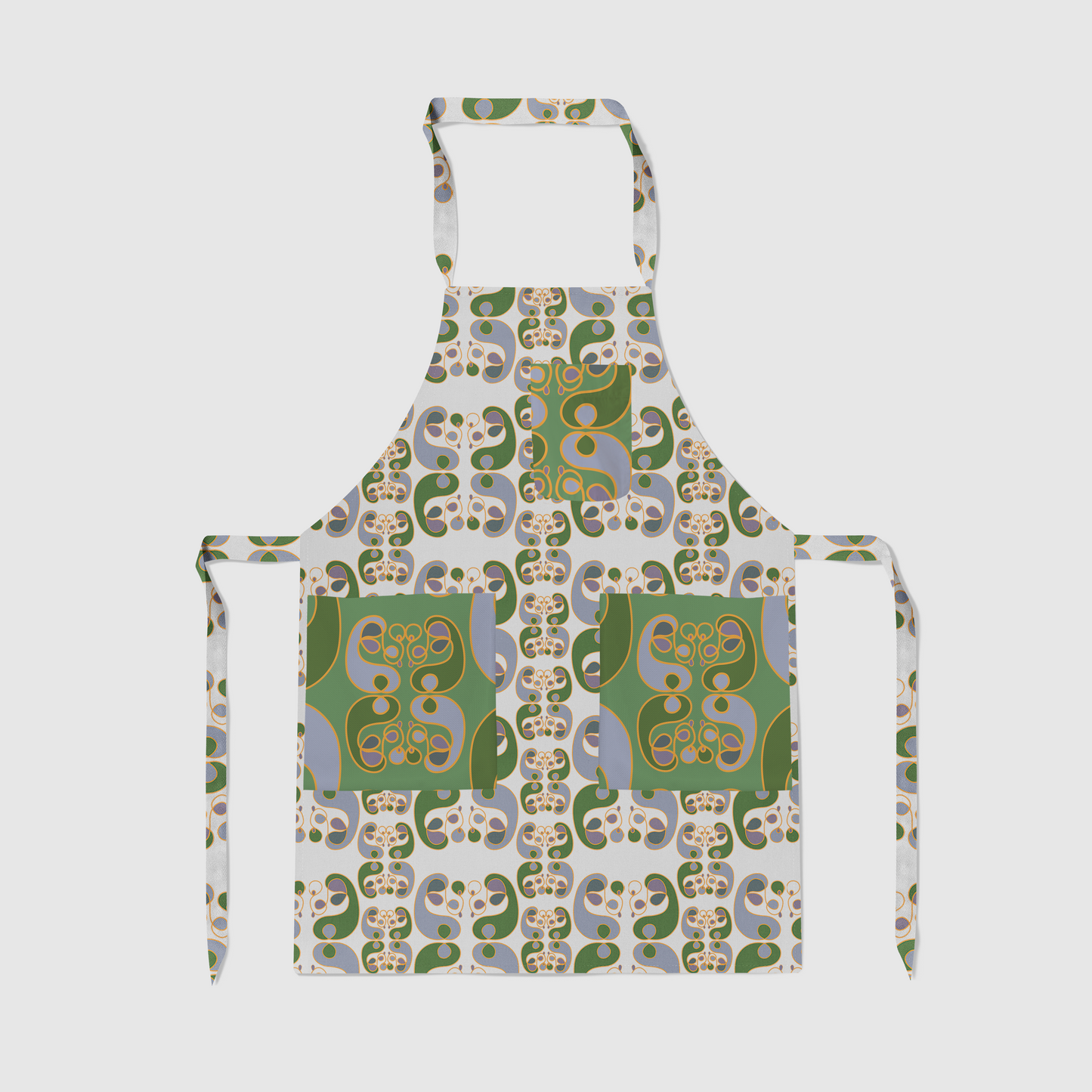 Doodle Full Chef Apron in Mid Weight Cotton Twill