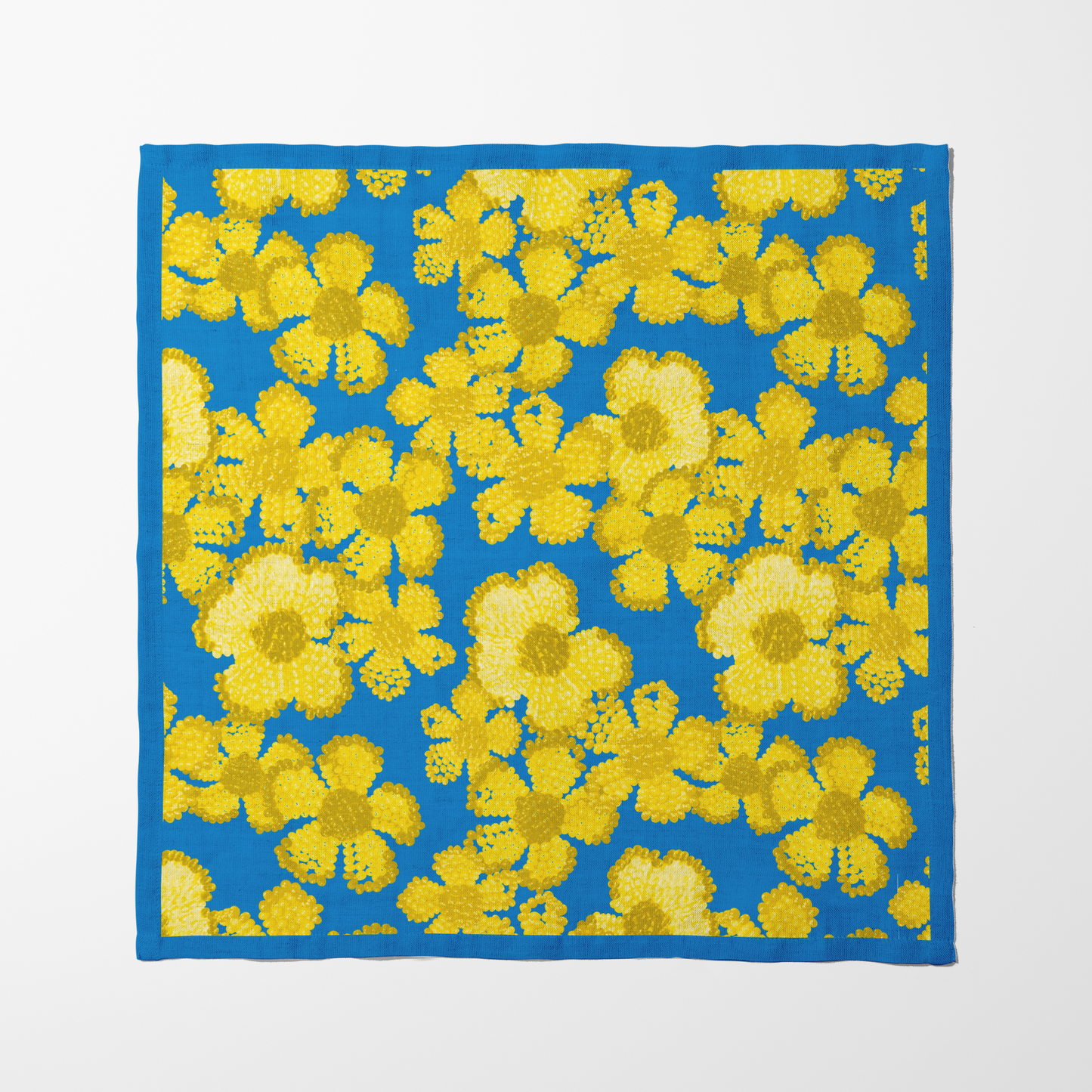 Canary Floral Napkin in Cerulean