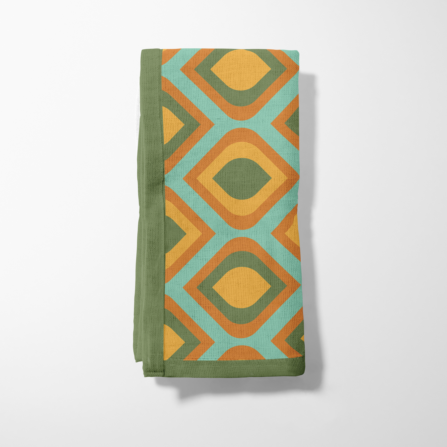 Mod Eye Candy Napkin in Olive Green