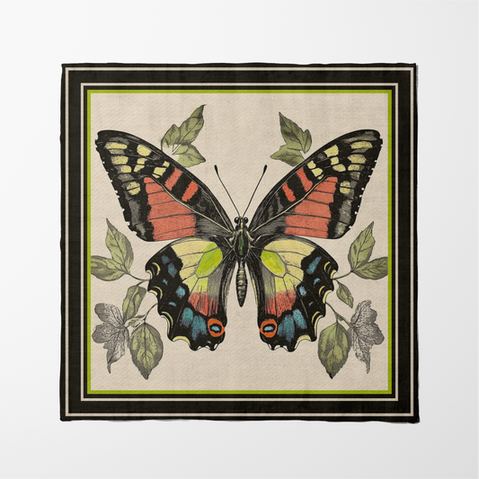 Butterfly Botanical Napkin in Soiree