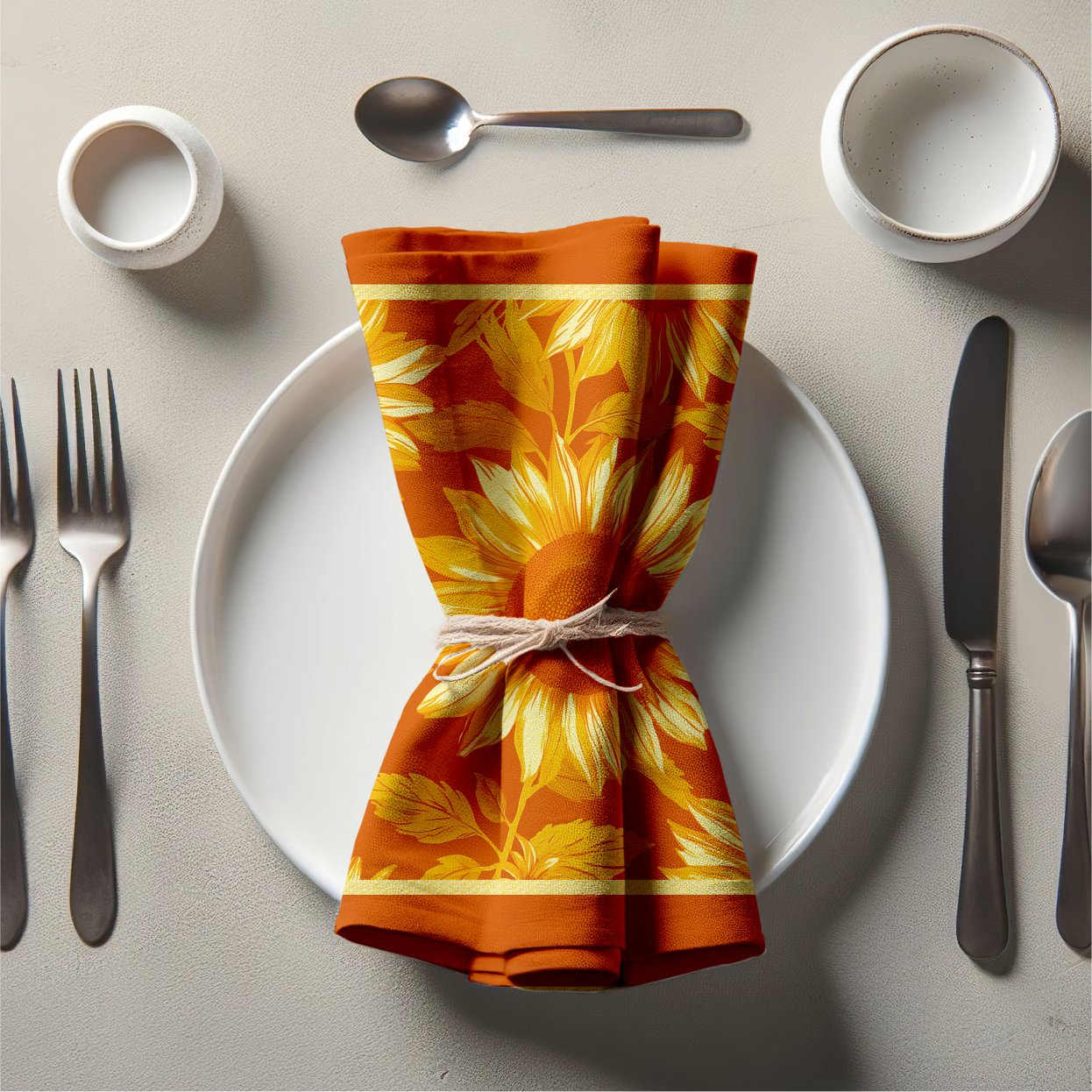 Sunflower Napkin in Sunrays