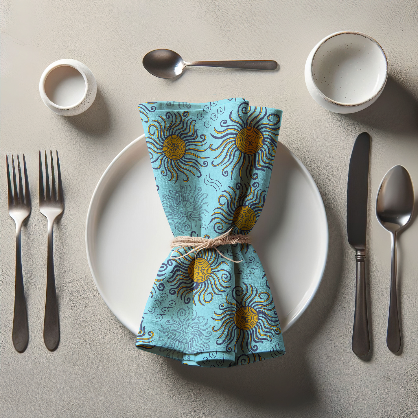 Sunny Summer Napkin in Blue
