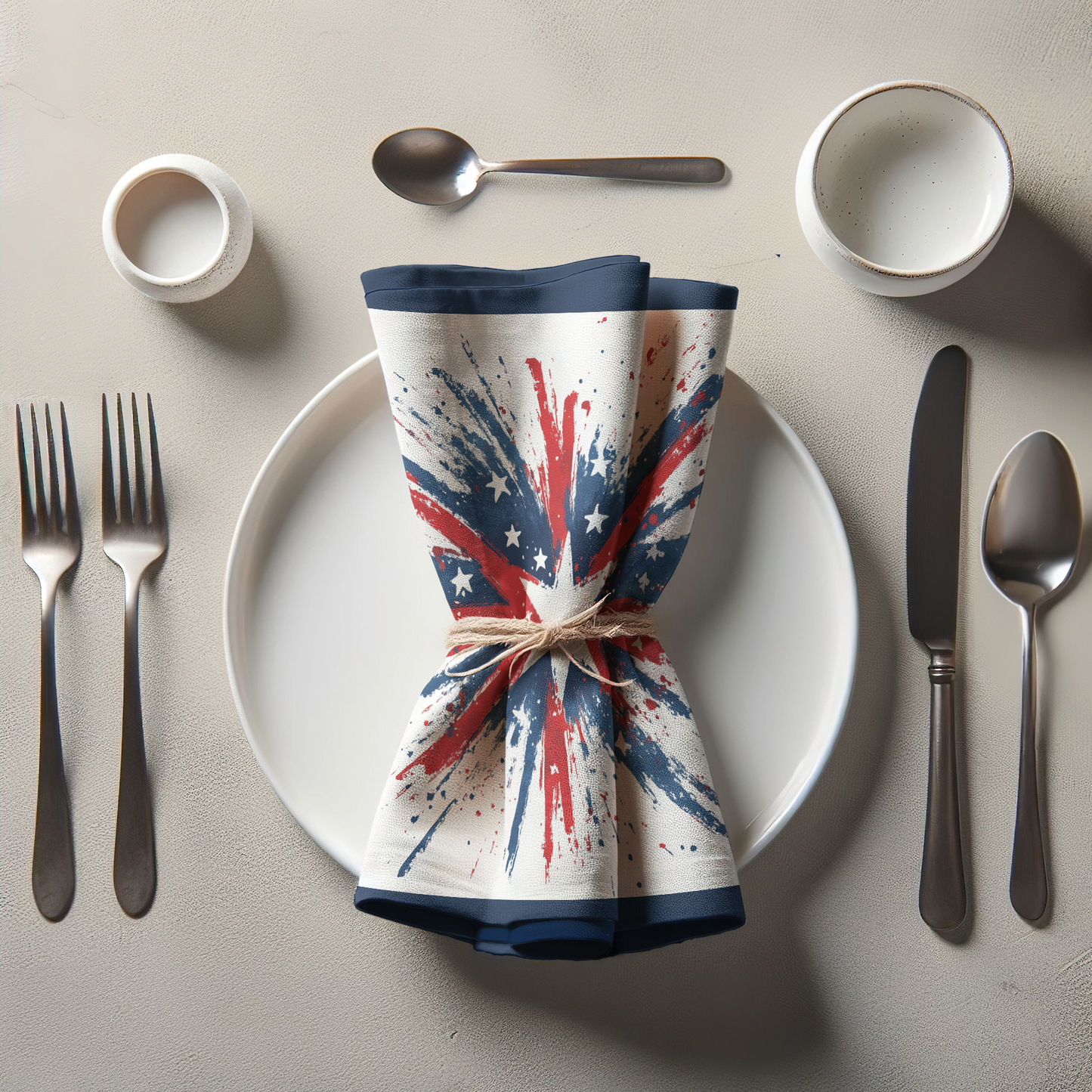 Stars and Fireworks Napkin