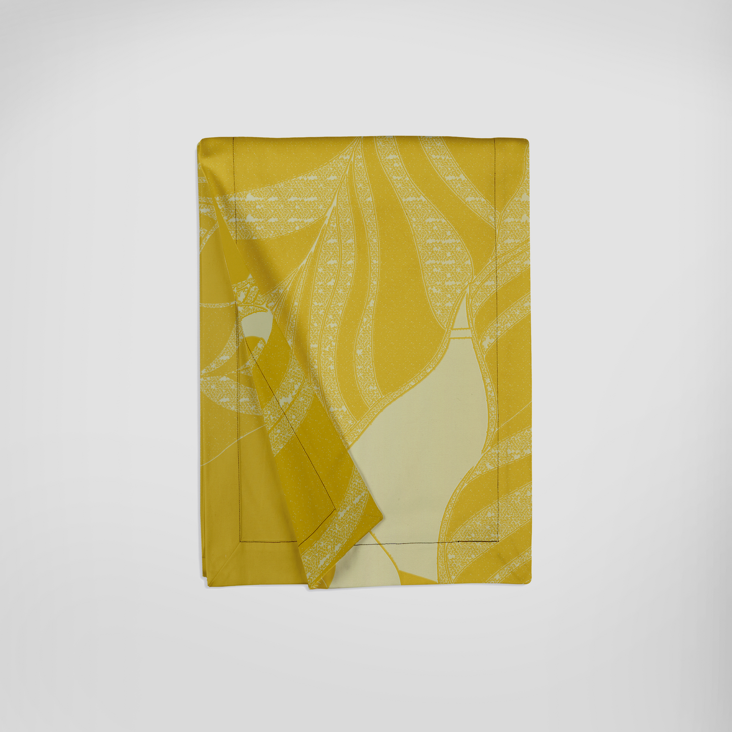Table Runner in Sunny Tropical Paissage Lightweight Linen