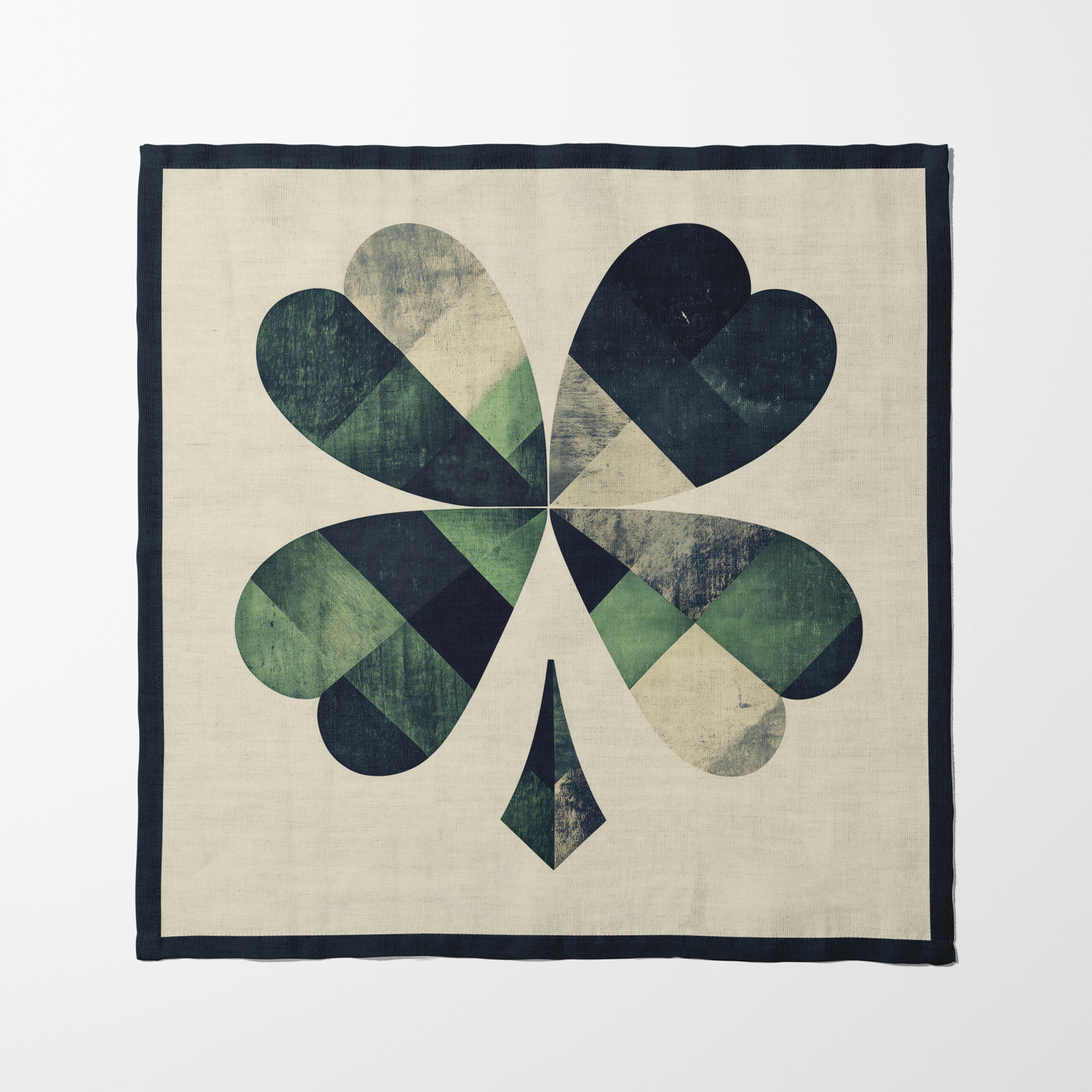 Four Leaf Clover Napkin in Blue