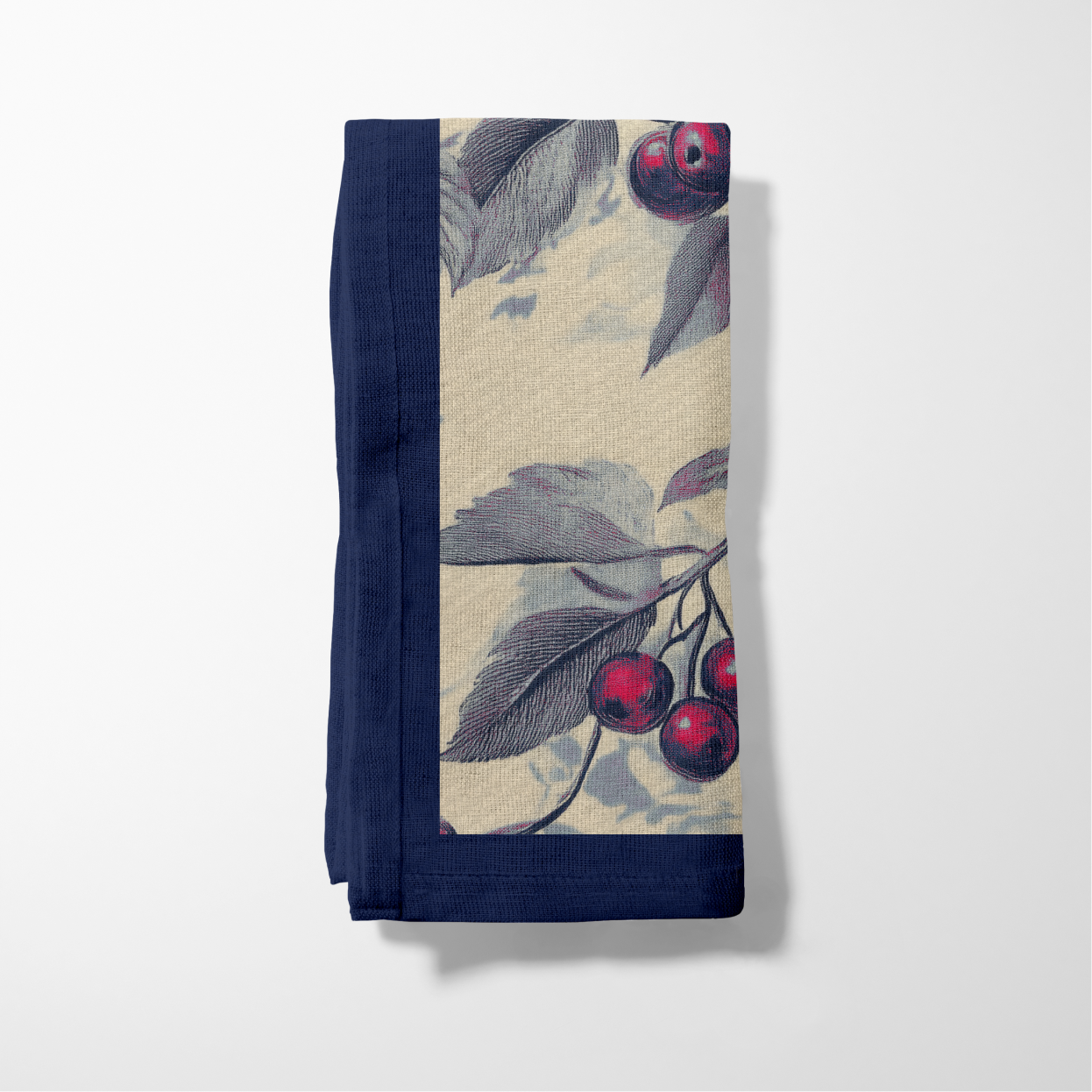 Forager's Delight Napkin in Navy
