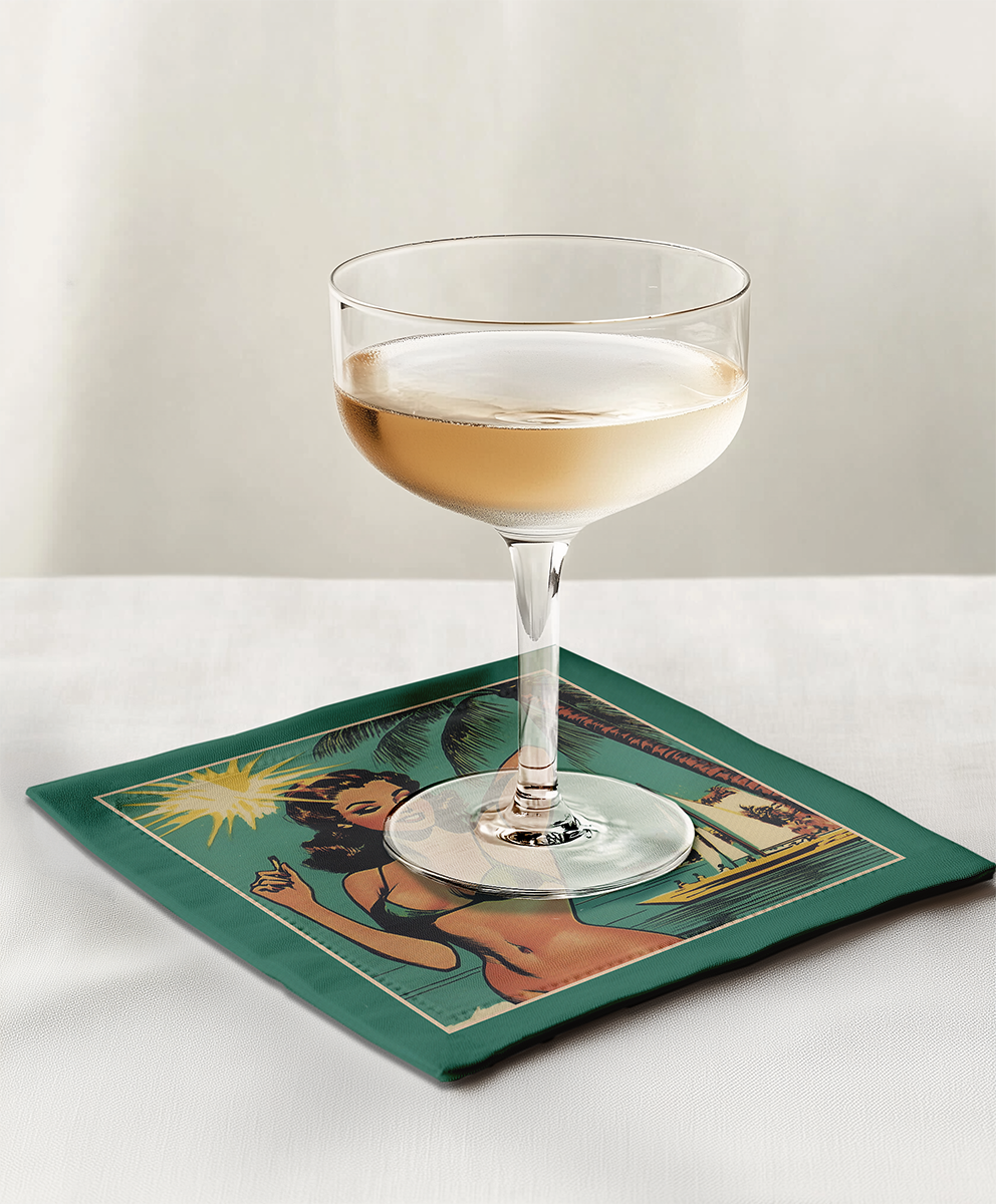 Hello Sunshine Cocktail Napkin in Islander