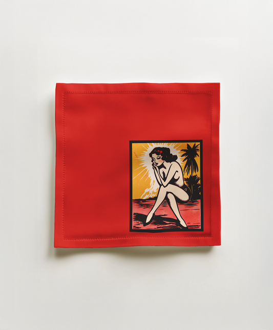 Matchbook Muse Cocktail Napkin in Deborah Dynamite