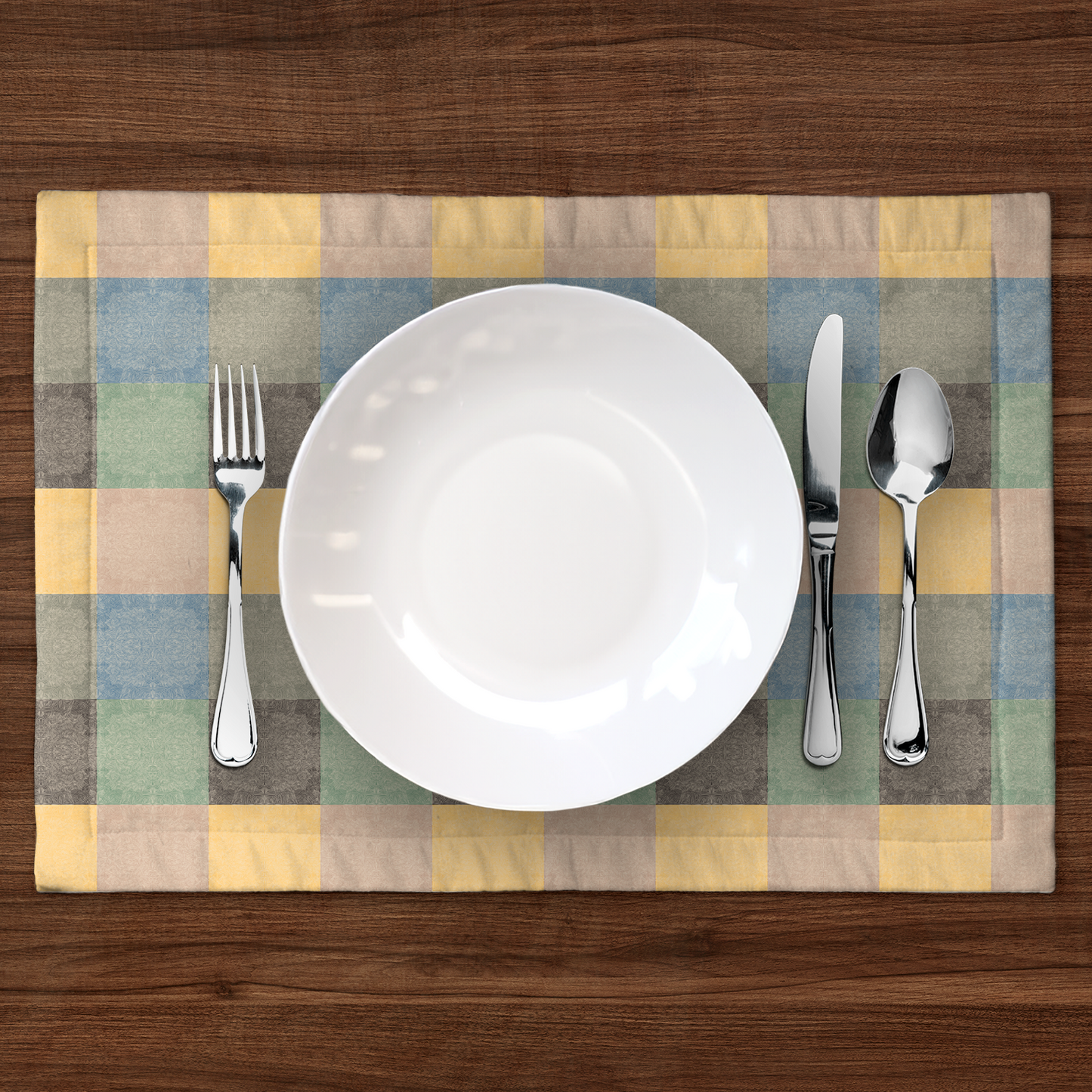 Multi Color Gingham Placemat