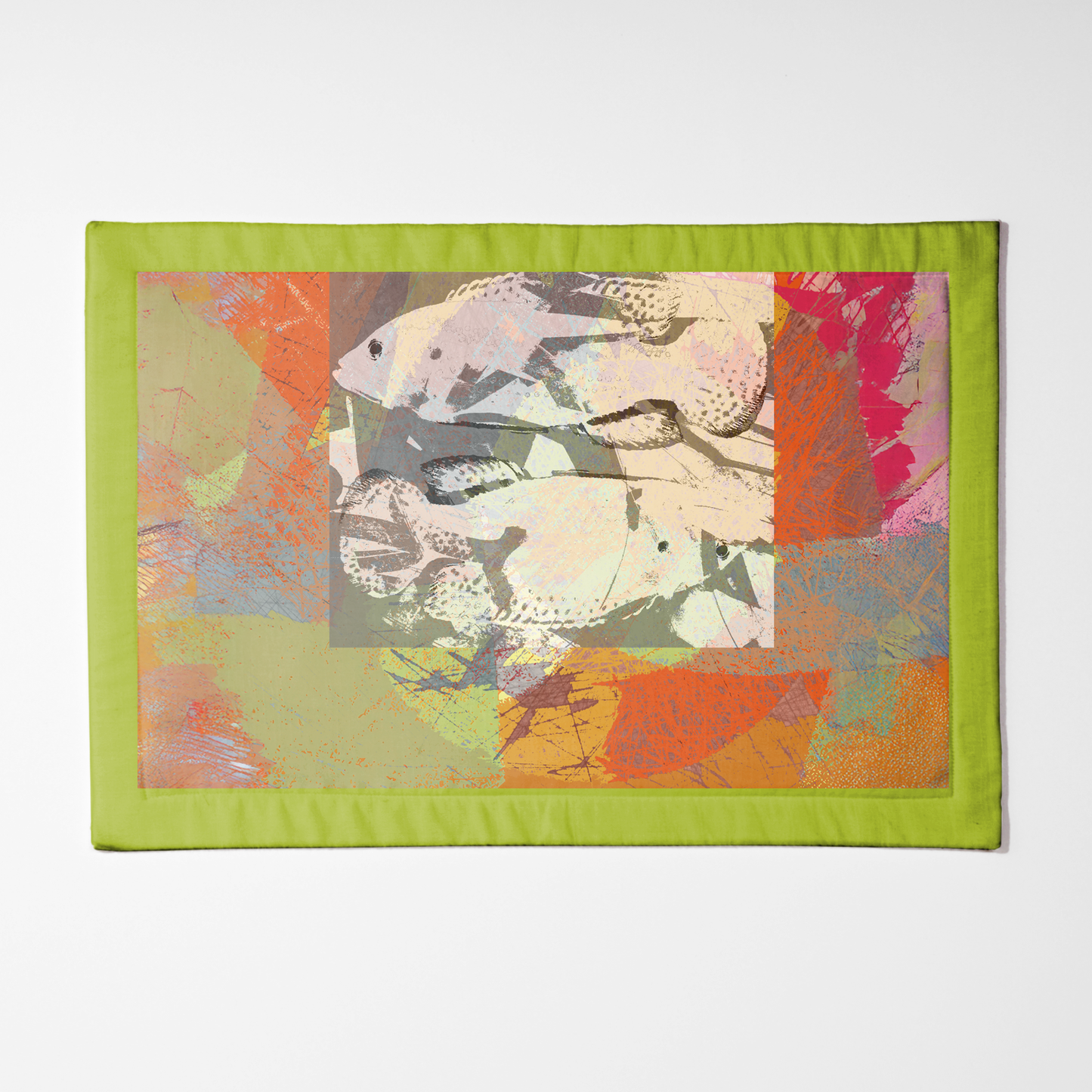 Two Fish Green Placemat