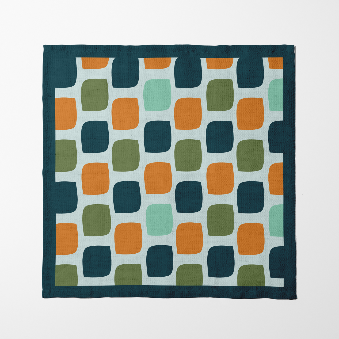 Squared Off Napkin in Dark Teal