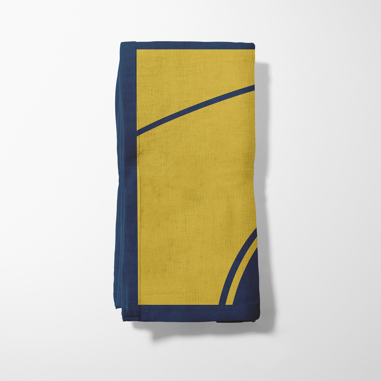 Maize and Blue Basketball Napkin