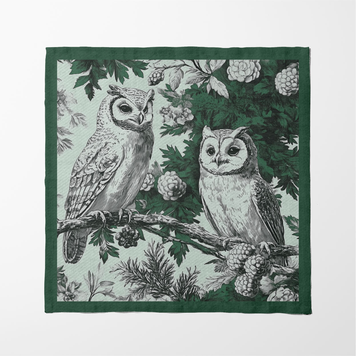 Woodland Perch Napkin in Forest