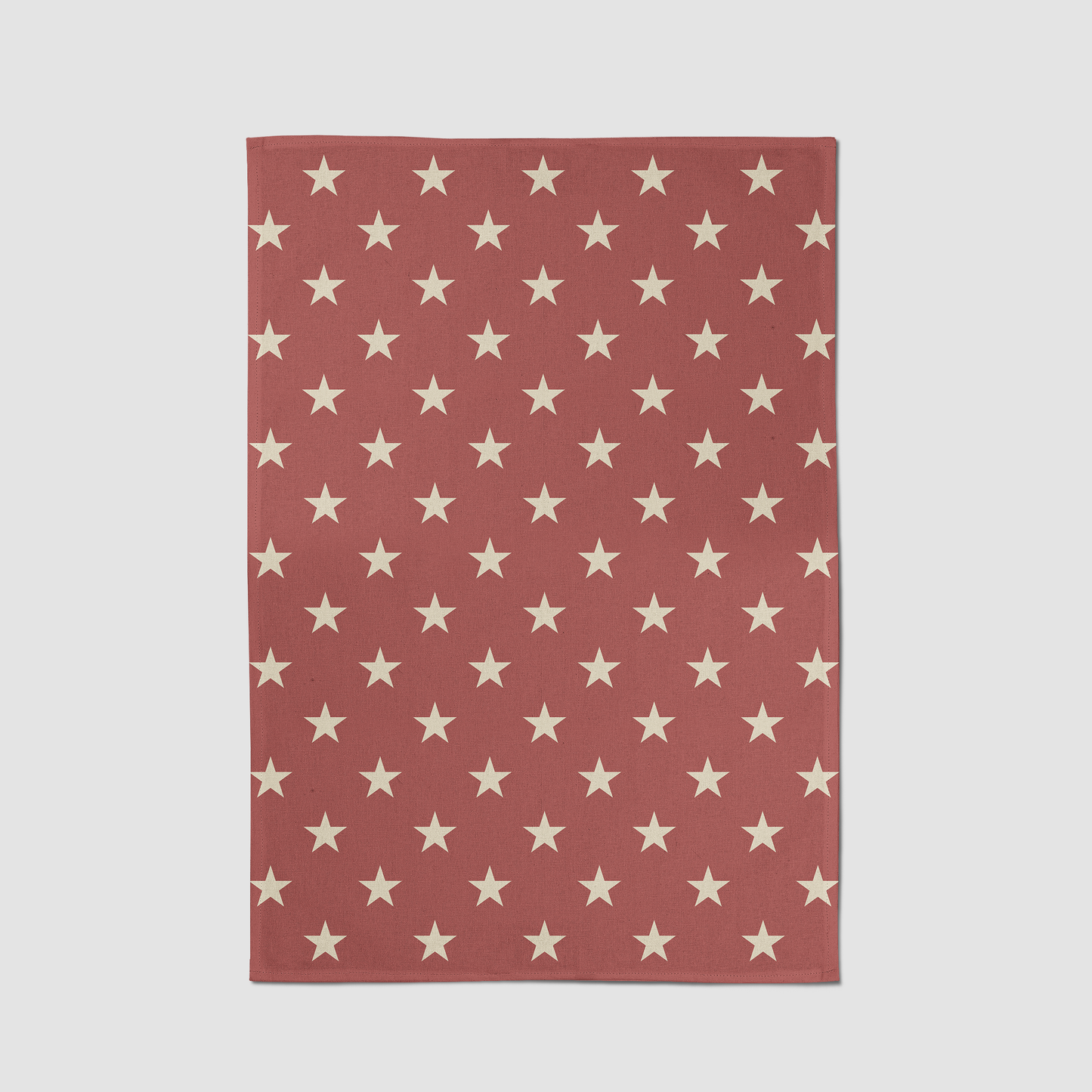 ONE Stars Tea Towel in Red