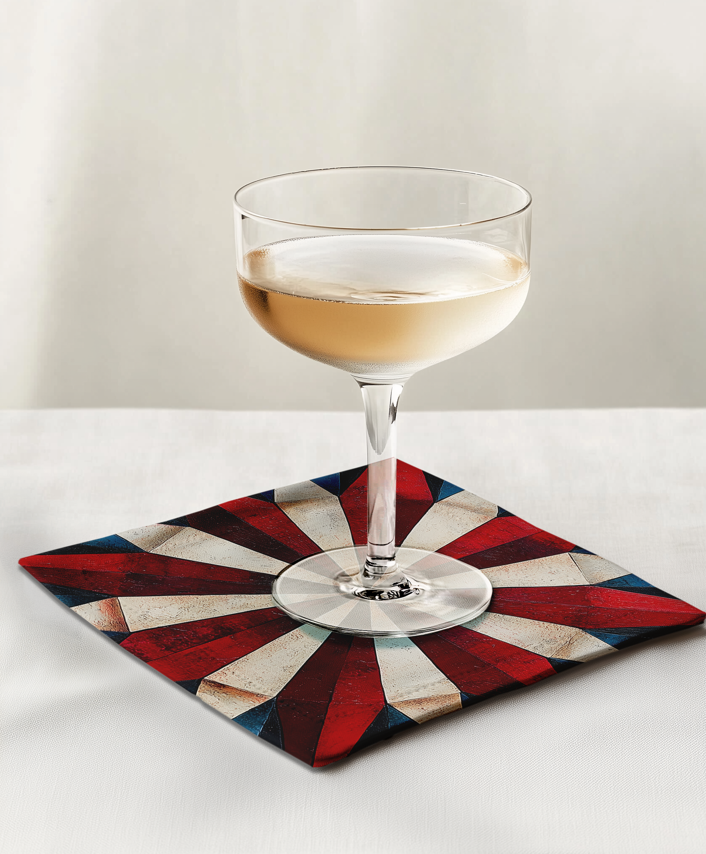 Red, White & Blue Compass Cocktail Napkin