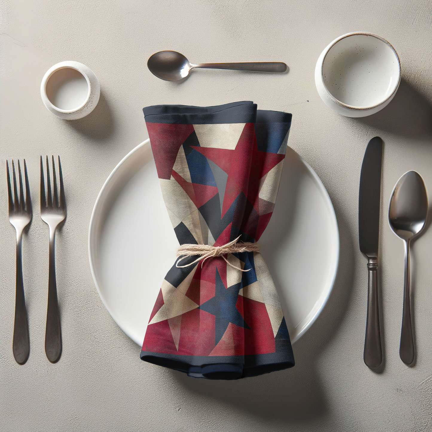 Geometric Stars Napkin