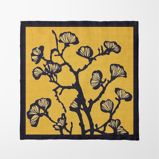 Nature's Calligraphy Napkin in Whisp