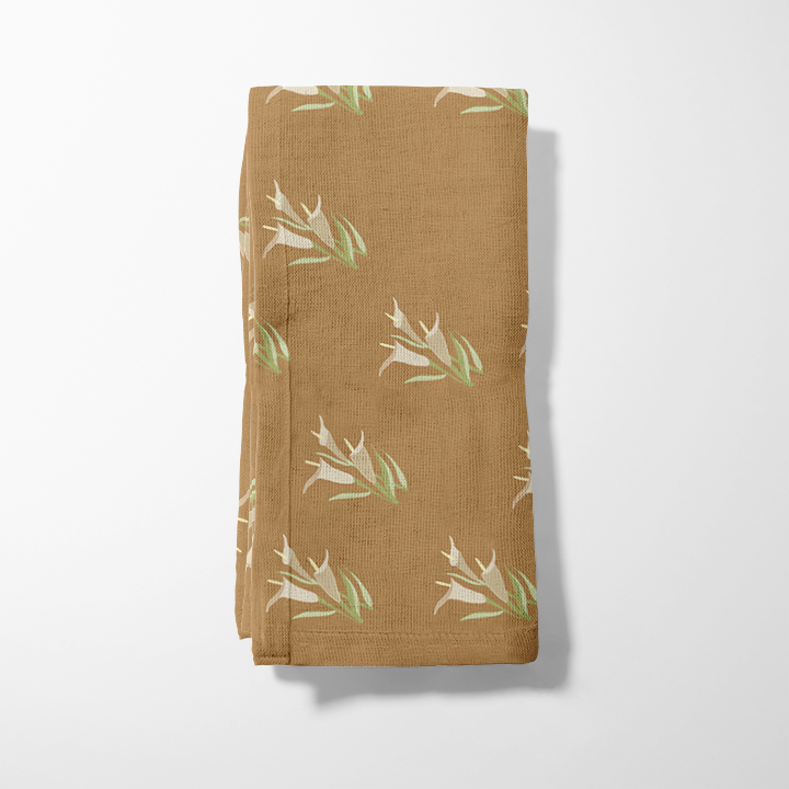 Echoes of Calla in Brown Napkin