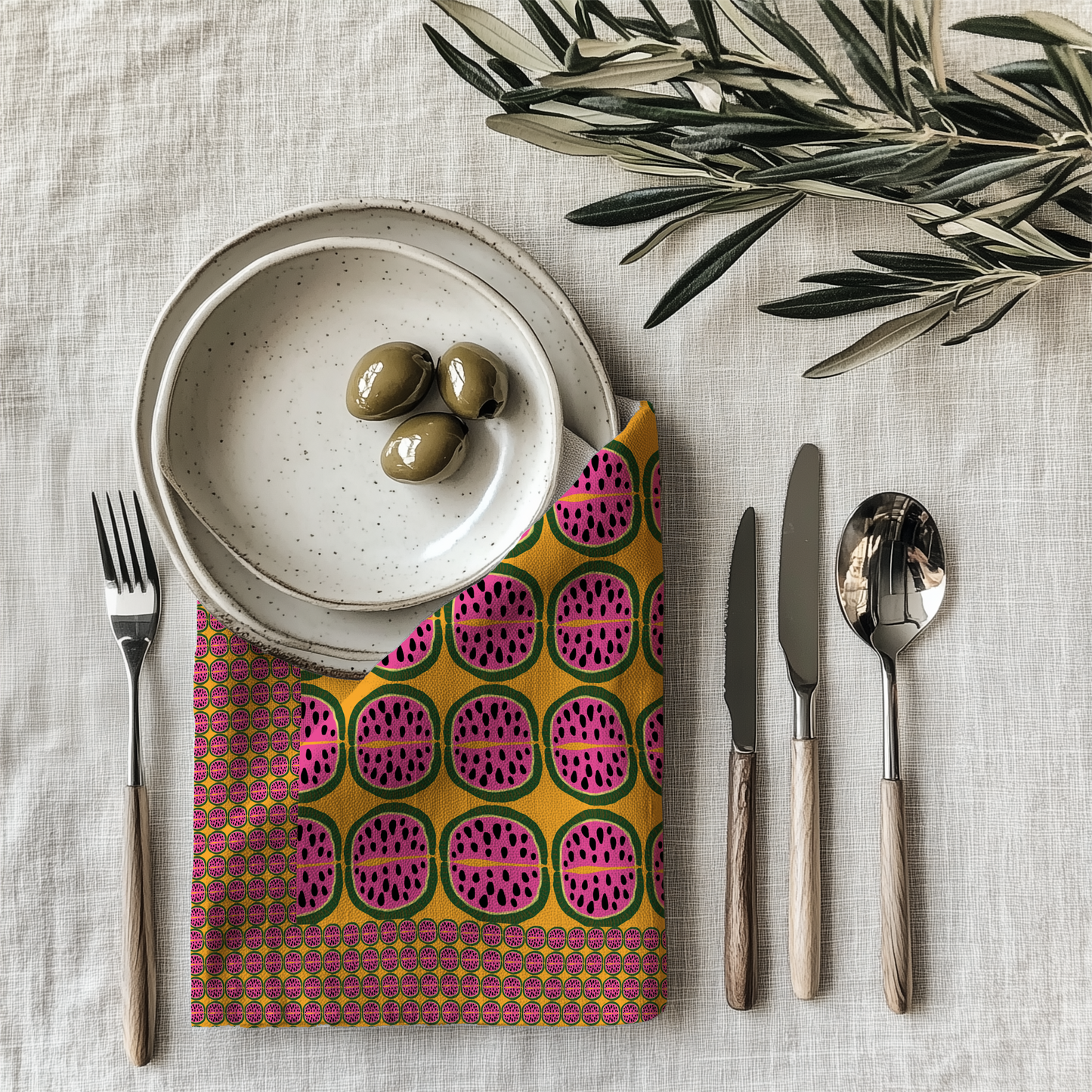 Watermelon Summer Napkin