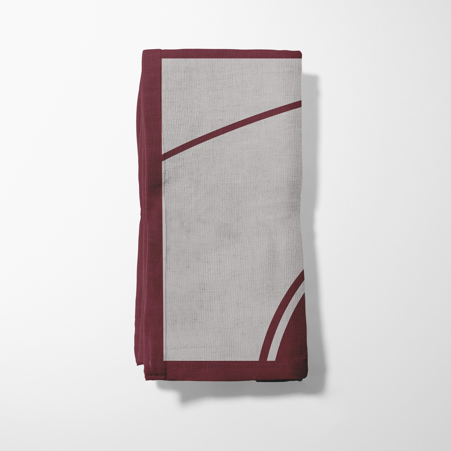 Gray and Maroon Basketball Napkin