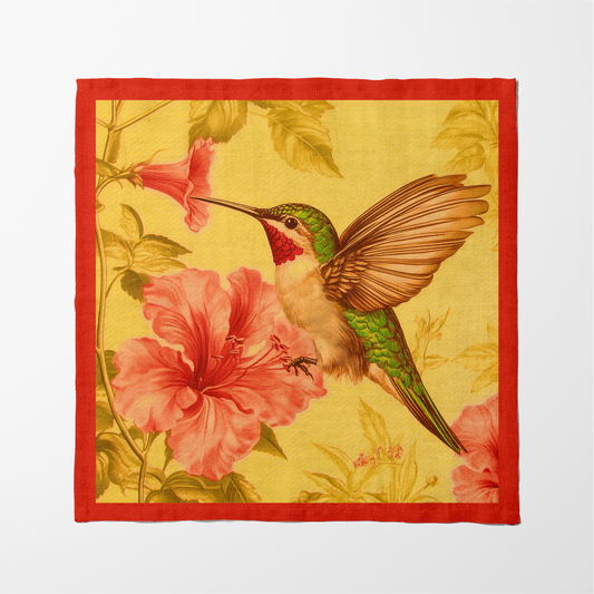 Nectar Seeker Napkin in Spruce Ember