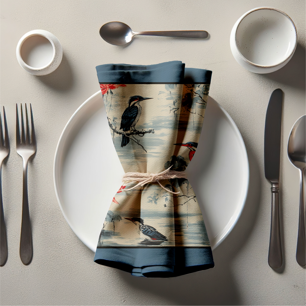 Watchful Waters Napkin in Classic