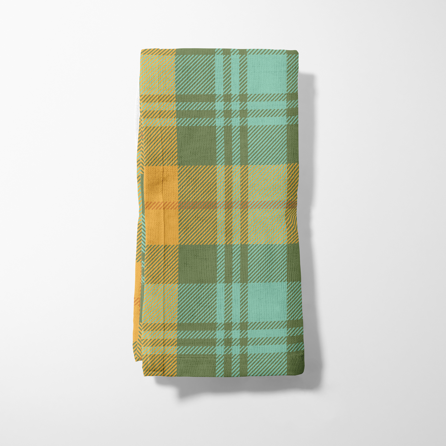 Color Crisscross Napkin in Olive Green