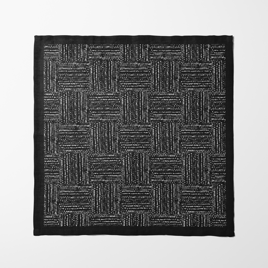 Eclipse Modern Abstract Black and White Napkin