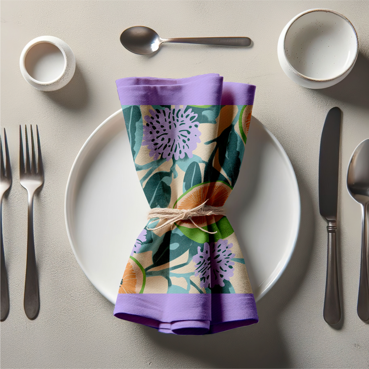 Island Fruit Napkin in Guava