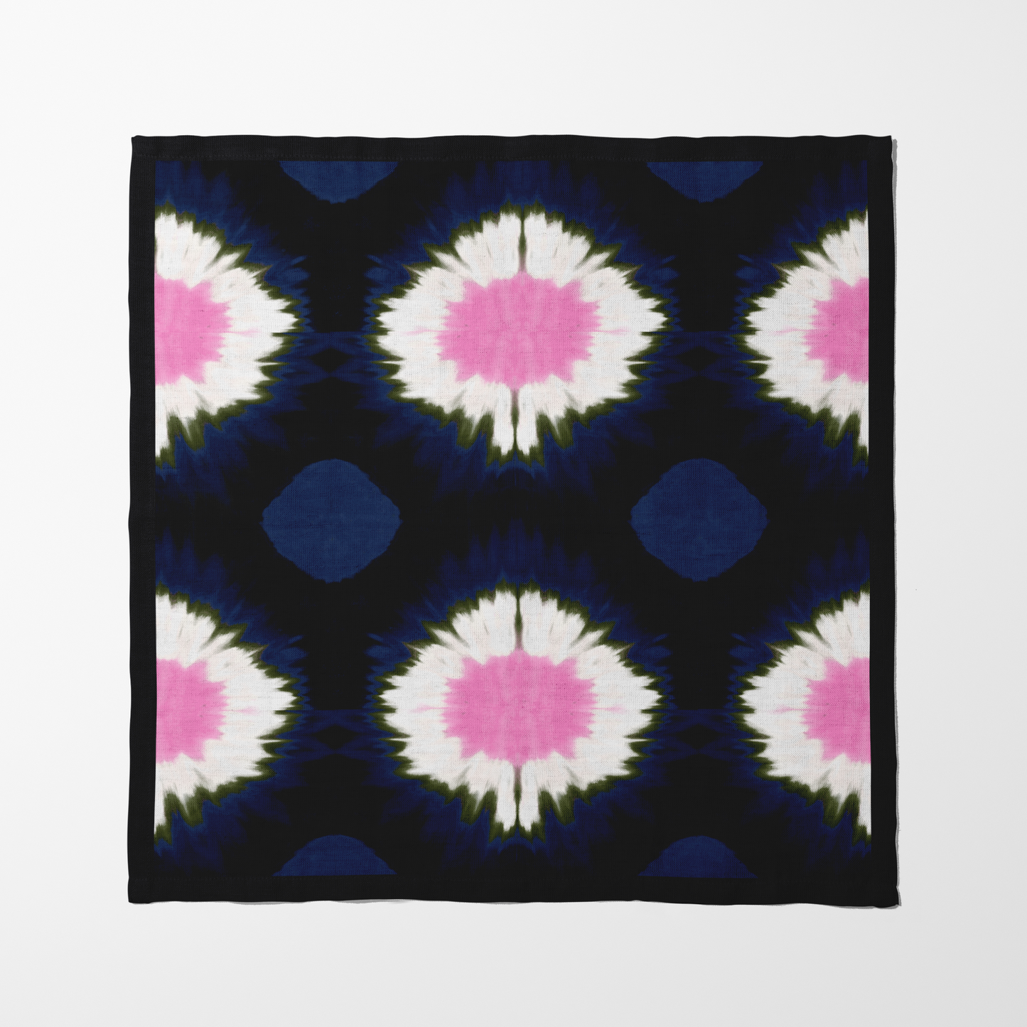 Ink Tie Dye Napkin in Organic Cotton Voile