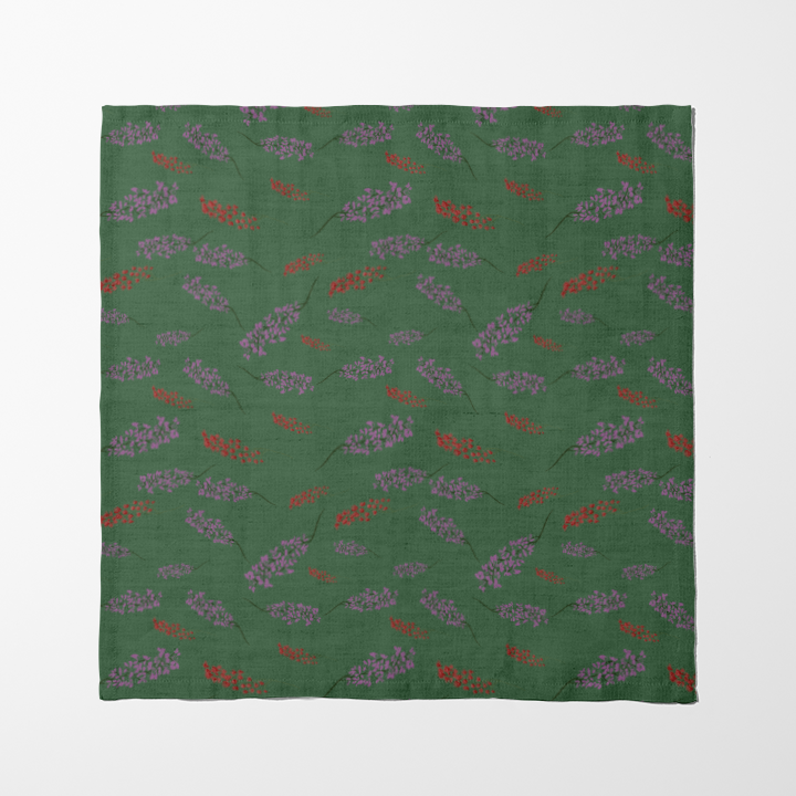 Lavender Haze in Green Napkin